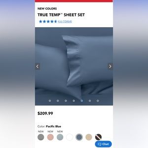 Sleep number true temp split king sheets